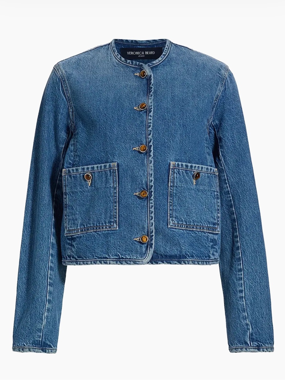 Veronica Beard
Andrea Cotton Denim Jacket size L